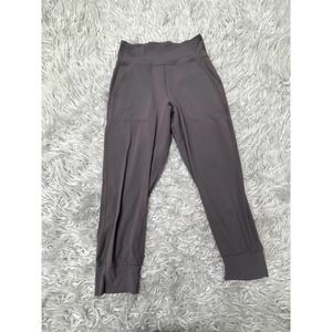 Lululemon Align Jogger Crop 23" Titanium Lunar Rock Half Moon Grey Purple Sz 4